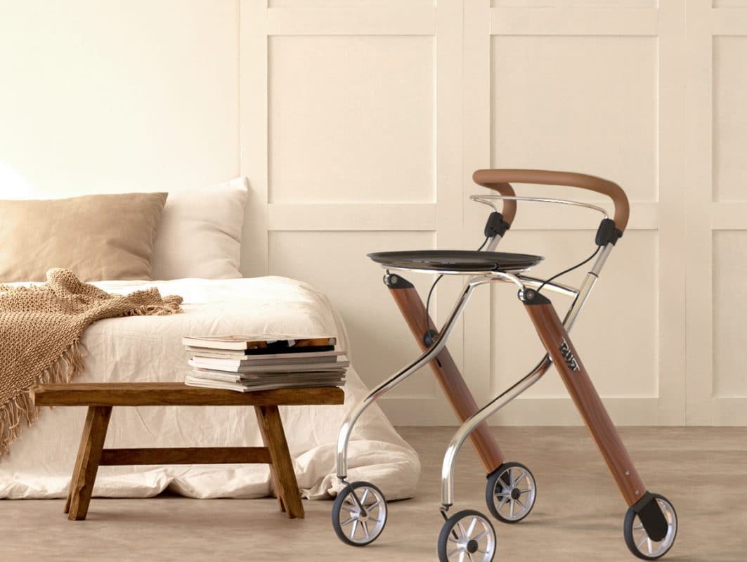 Best Indoor Rollator Walker for Seniors - Lightweight Mobility Aid with Seat & Basket - Ideal for Home Use, Shopping, and Daily Support