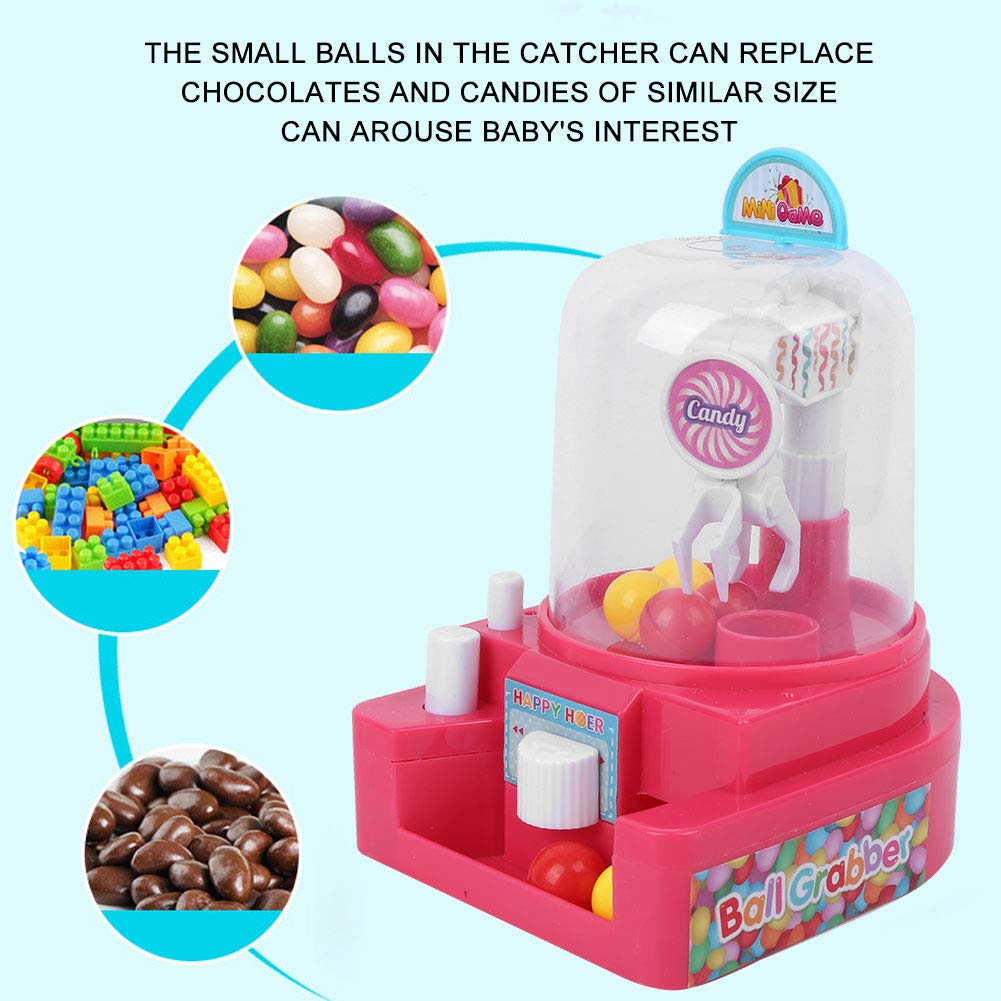 Mini Claw Machine Toy for Kids - Fun Manual Catching Balls Game with Mini Dolls, Perfect Birthday Gift for Boys & Girls - Great for Parties, Arcade Play & Family Game Nights