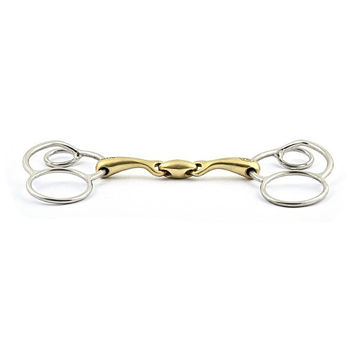 Jump'in French Mouth German 3 Ring Bit - Stainless Steel Horse Training Bit for Dressage & Western Riding | Perfect for Professional Equestrian Training & Show Jumping