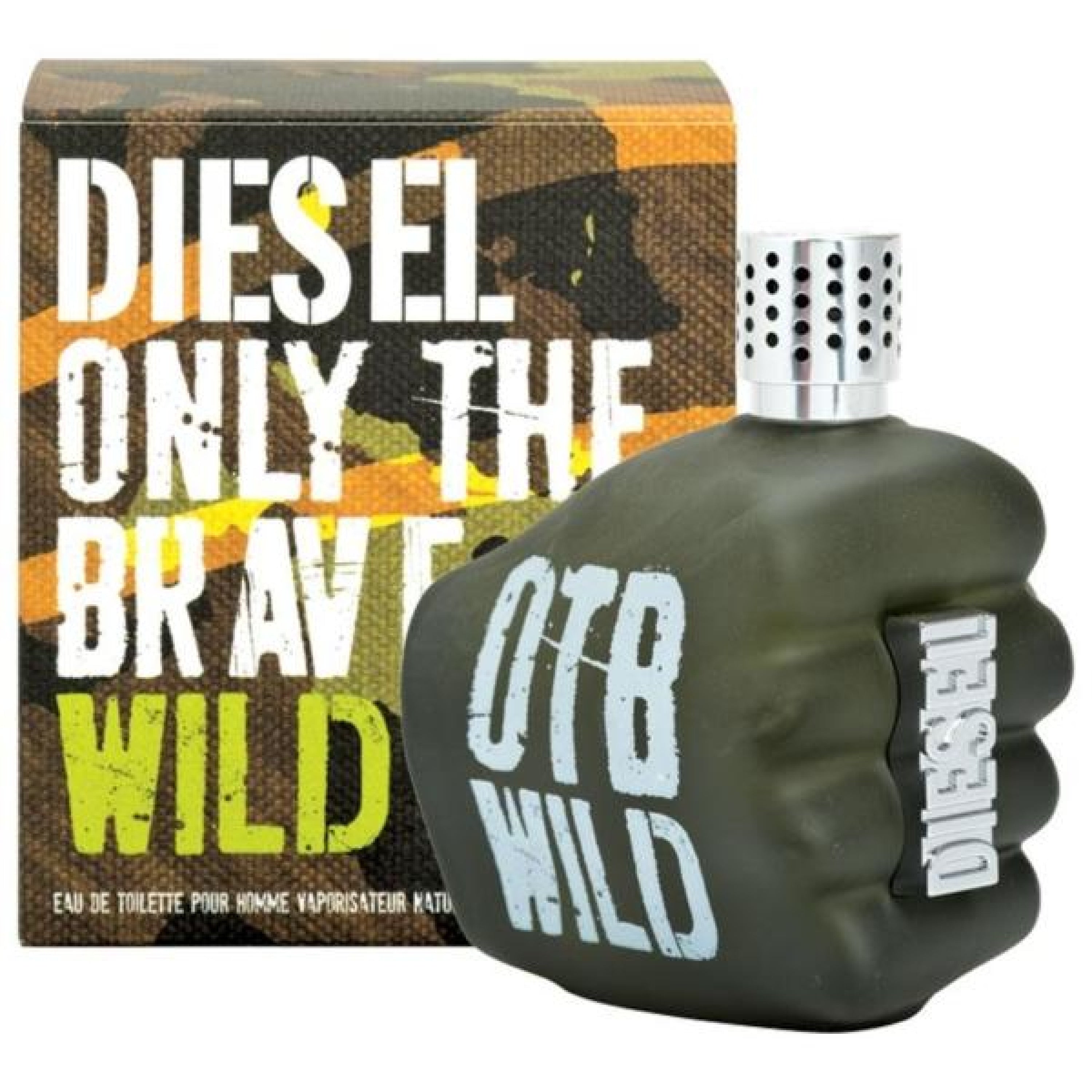 Diesel Only The Brave Wild 125ML EDT Spray for Men - Fresh & Woody Fragrance for Day & Night Wear, Work & Social Events