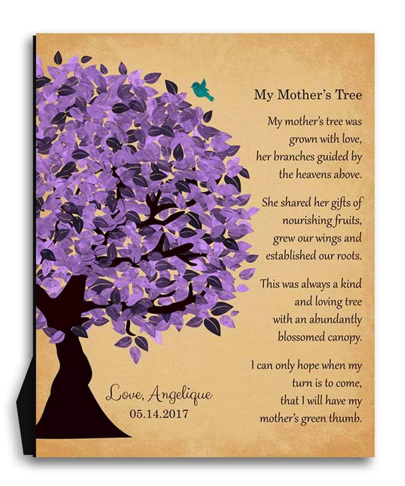 Personalized 8x10 Metal Art Print - Purple Watercolor 
