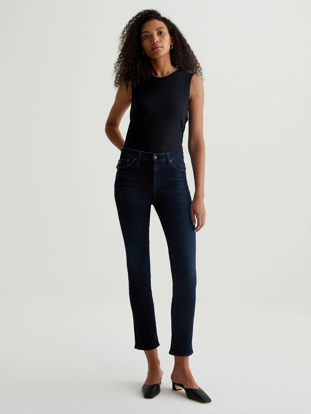 Mari Mid Rise Straight Jeans for Women - Comfortable High Waist Denim Pants, 3-Year Highrise Fit - Perfect for Casual Wear, Office, and Everyday Outfits