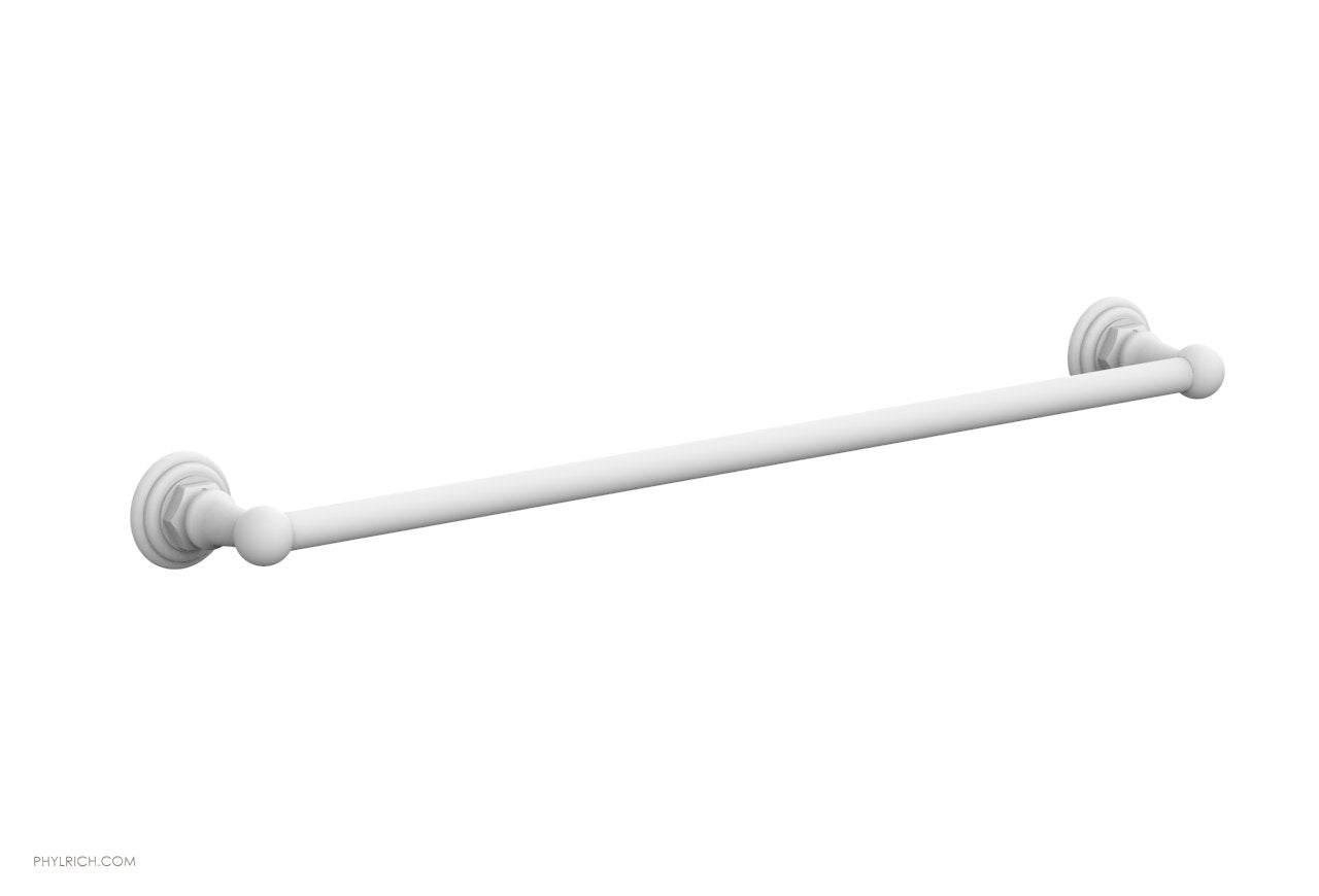 HEX TRADITIONAL 24-Inch Chrome Towel Bar - Bathroom Towel Rack for Hand & Bath Towels - Perfect for Modern & Traditional Bathrooms, Kitchens & Laundry Rooms