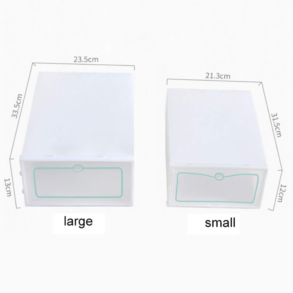 Valcatch Clear Plastic Shoe Storage Box - Stackable Front Opening Shoe Organizer Bin for Sneakers & Shoes - Perfect for Closet, Bedroom & Entryway Organization