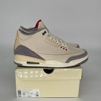 Original Air Jordan 3 Retro 'Muslin' Men's Basketball Shoes - Size 10 (DH7139-100) - Premium Comfort for Streetwear & Casual Style