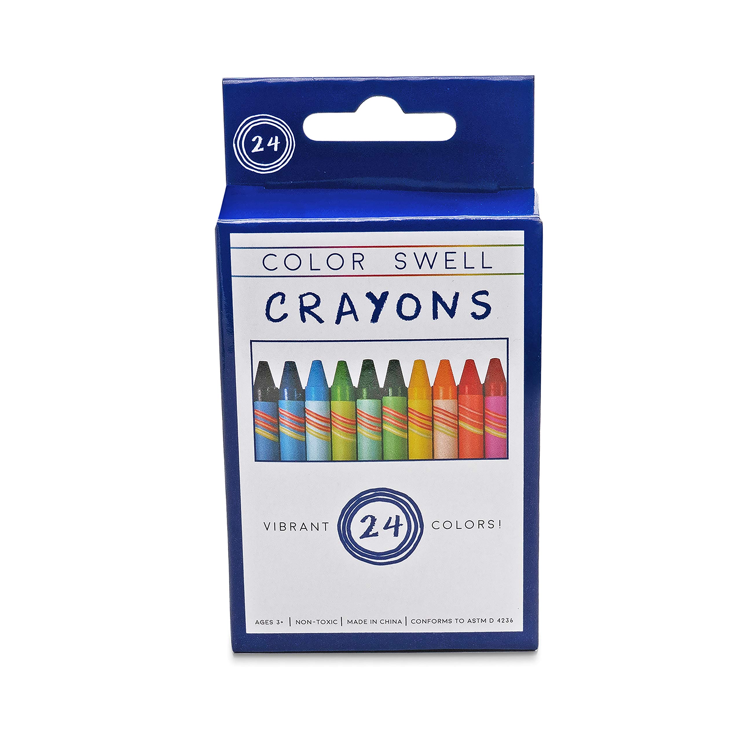Color Swell Bulk Crayon Pack - 18 Boxes of 24 Vibrant Teacher-Quality Crayons for Classroom & Art Projects - Bulk Crayons for Kids, Students & Teachers - Perfect for School, Homeschooling & Creative Activities