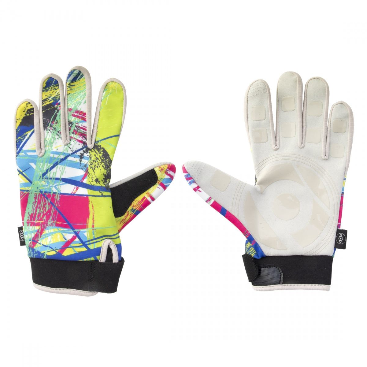 Alienation Invisible Touch Gloves - Pink, Blue, Yellow - Unisex Full Finger Cycling Gloves for Men & Women - Perfect for Road Biking, Mountain Biking & Outdoor Sports