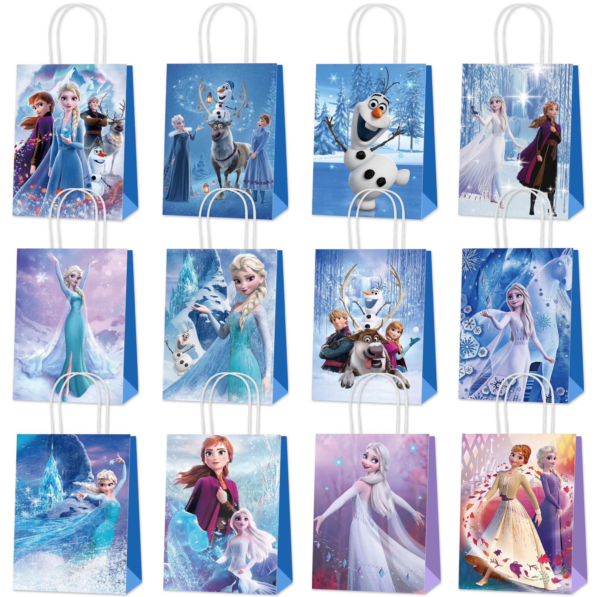 Frozen Princess Party Supplies - 24PCS Goody Bags for Girls Birthday & Christmas - Perfect for Kids Party Favors & Decorations