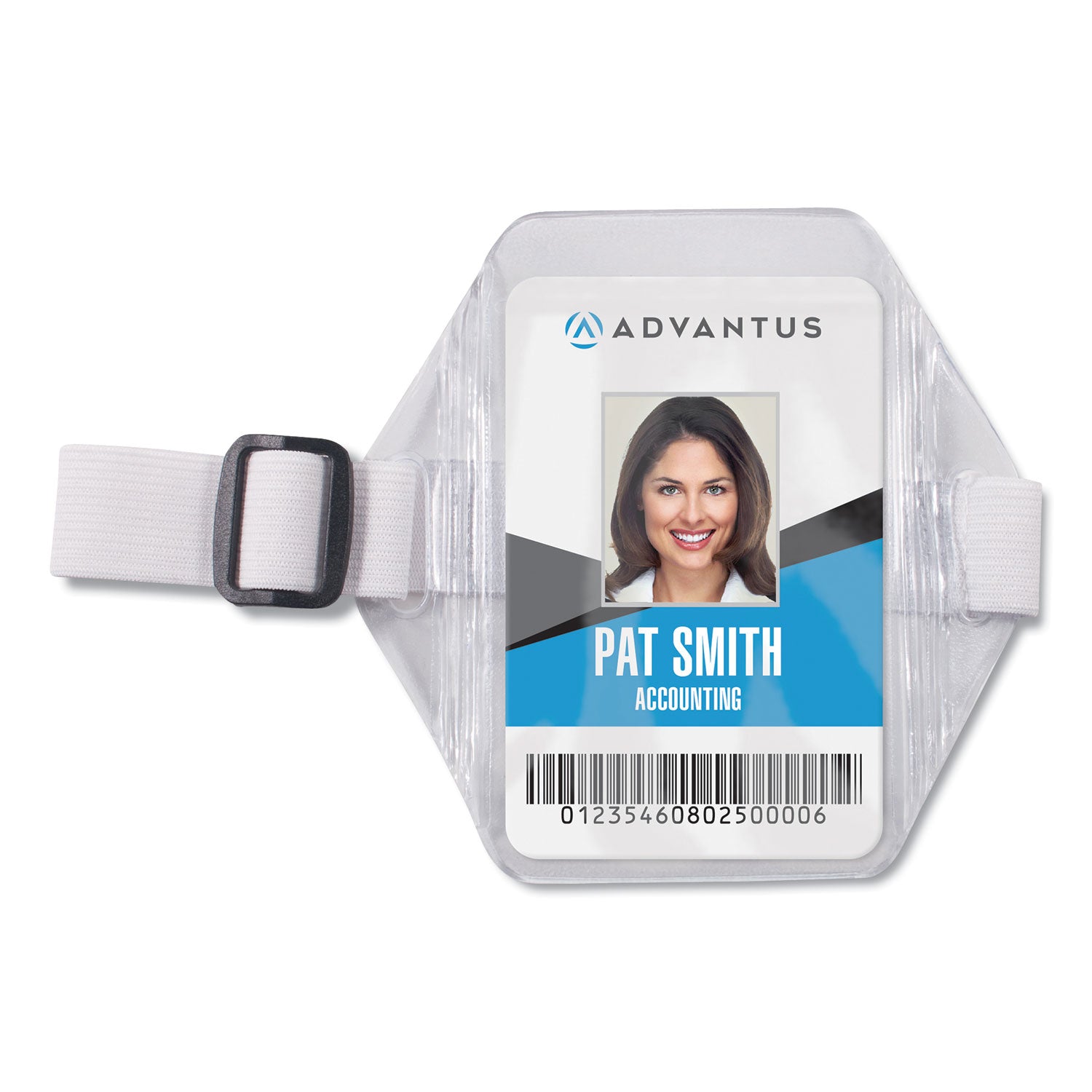 Advantus Vertical Clear Frosted Badge Holders - 5x5 Inch ID Card Holder with 2.75x4 Insert - 12 Pack for Office, School, Events & Security Personnel