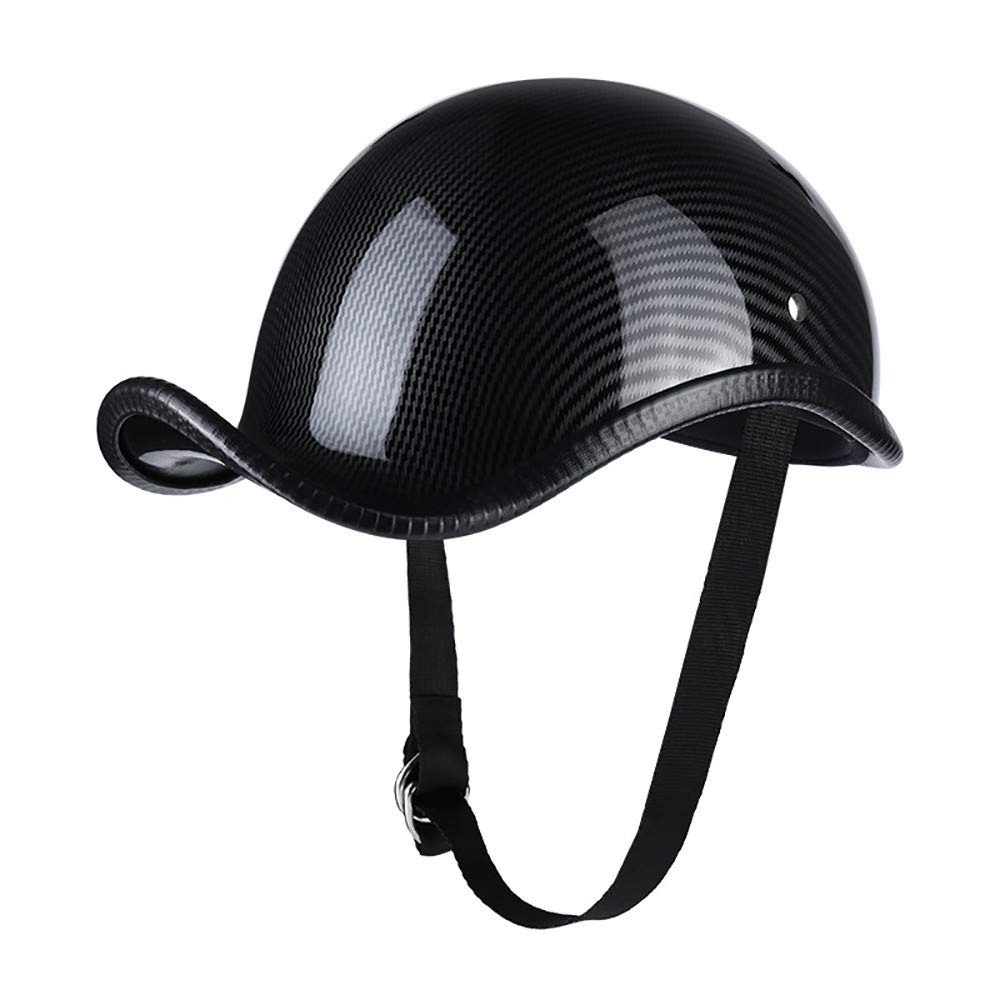 TBTBZXCV DOT Approved Lightweight Low Profile Motorcycle Half Helmet - Retro Beanie Style Bike Helmet for Men & Women - Perfect for Summer Riding, Cycling, and Urban Commuting
