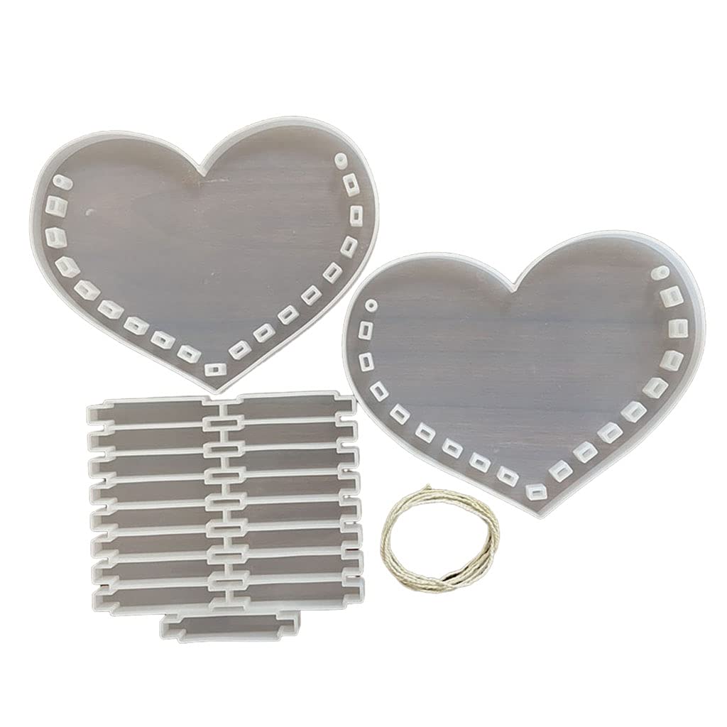Moon Love Heart Resin Molds Kit for Jewelry Making - Silicone Epoxy Casting Molds for DIY Crafts, Handbag Charms & Flower Pendants | Perfect for Valentine's Gifts, Home Decor & Creative Projects
