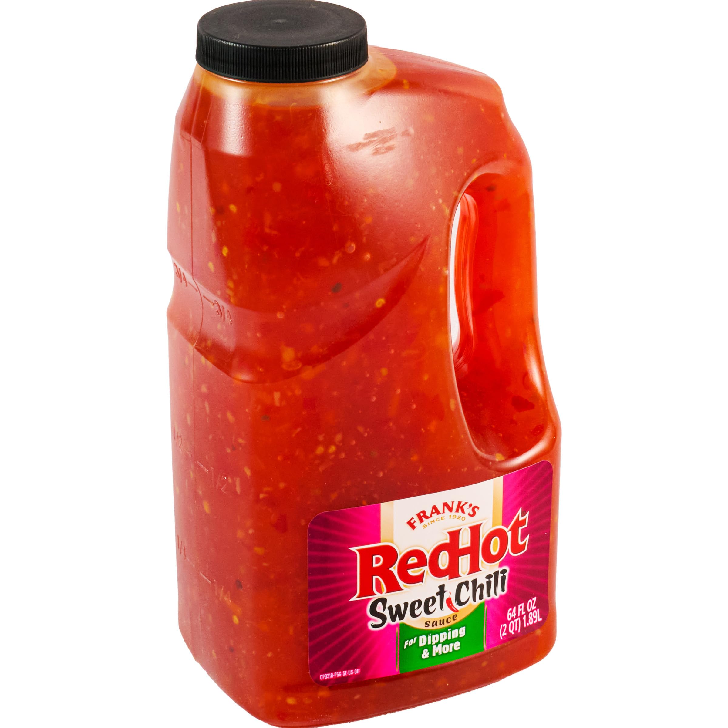 Frank's RedHot Sweet Chili Sauce - 0.5 Gallon Bulk Hot Sauce for Wings, Pizza, Sandwiches & Stir Fry | Spicy Glaze for BBQ, Tacos, Burgers & Asian Cuisine