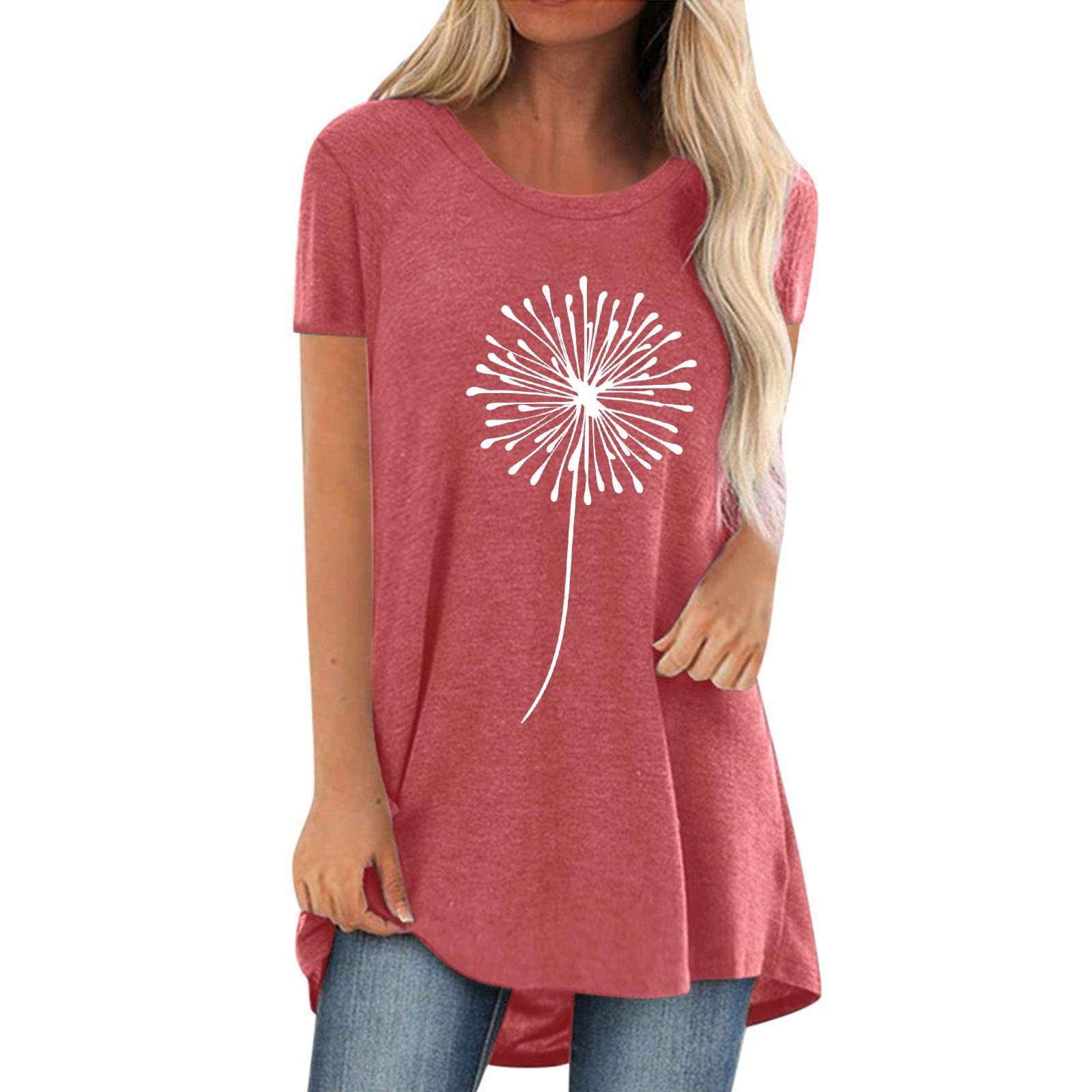 Women's V-Neck Dolman Tops - Short Sleeve Loose Fit T-Shirts with Side Shirring & Cropped Style | Casual Summer Tops for Women | Perfect for Beach Outings, Date Nights & Everyday Wear