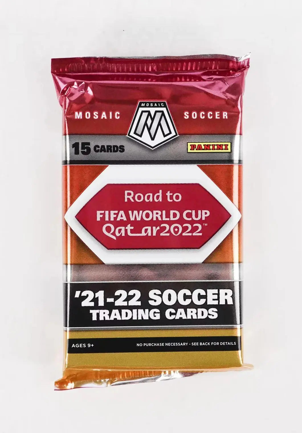 2021-22 Panini Mosaic Road To FIFA World Cup Soccer Hobby Pack - Single Pack - Collectible Soccer Trading Cards for Fans & Collectors - Perfect for Gifts, Trading, and Display