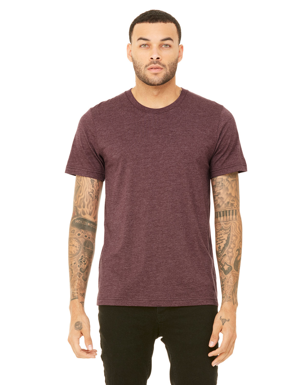 Bella + Canvas 3001CVC Unisex Heather CVC Crew Neck T-Shirt - Soft Cotton Blend Tee for Men & Women - Perfect for Casual Wear, Screen Printing & Everyday Comfort