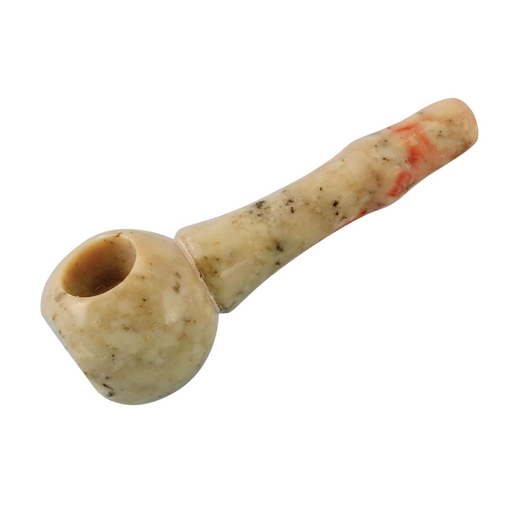 Small Marble Stone Tobacco Pipe - 3 Inch Natural Stone Handmade Smoking Pipe for Relaxation & Meditation | Perfect for Home, Travel & Gifts