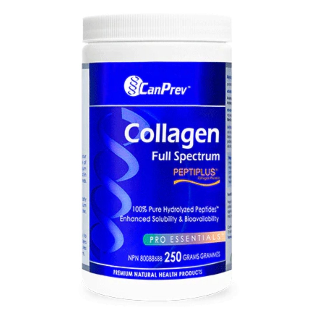 CanPrev Collagen Full Spectrum Powder 250g - Hydrolyzed Collagen Peptides for Skin, Hair & Joint Support - Ideal for Smoothies, Coffee & Baking