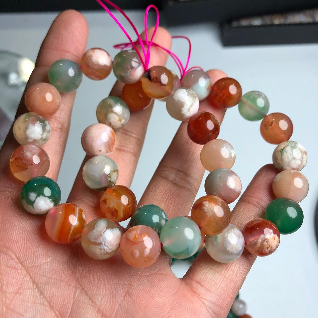 Elegant Women's Agate Bracelet - Natural Stone Beaded Handmade Jewelry for Boho Style & Everyday Wear | Perfect Gift for Her