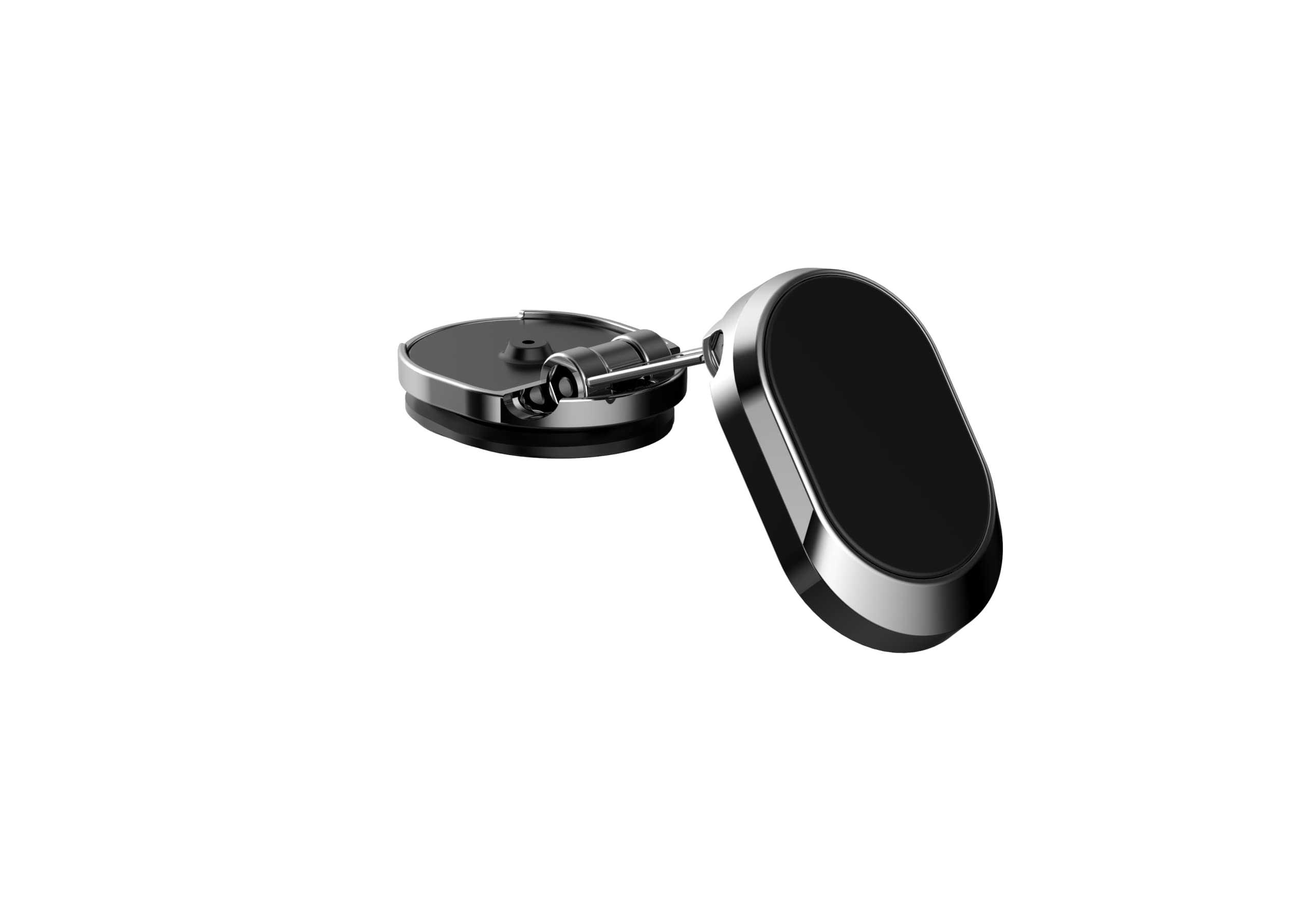 Magnetic Car Phone Holder - 360° Rotating Foldable Dashboard Phone Mount for iPhone, Samsung, LG & All Smartphones | Secure Hands-Free Driving | Perfect for Commuting, Road Trips & GPS Navigation (Black)