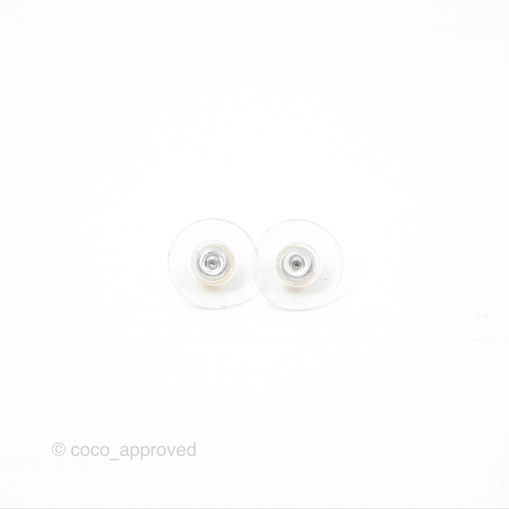 Chanel CC Round White Earrings in Gold Tone - Luxury Fashion Jewelry for Women, Perfect for Parties, Weddings & Special Occasions