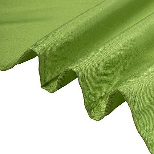 90 x 90 Inch Square Tablecloth - Washable Polyester Table Cover in Apple Green for Square or Round Tables - Perfect for Buffet Tables, Parties, Holiday Dinners, Weddings & Home Decor