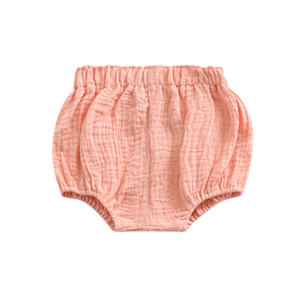 Digood Kids Summer Active Shorts for Baby Girls & Boys - Soft Cotton Linen Blend Cute Bloomer Harem Shorts - Loose Comfortable Playwear for Outdoor Activities, Beach, and Playdates