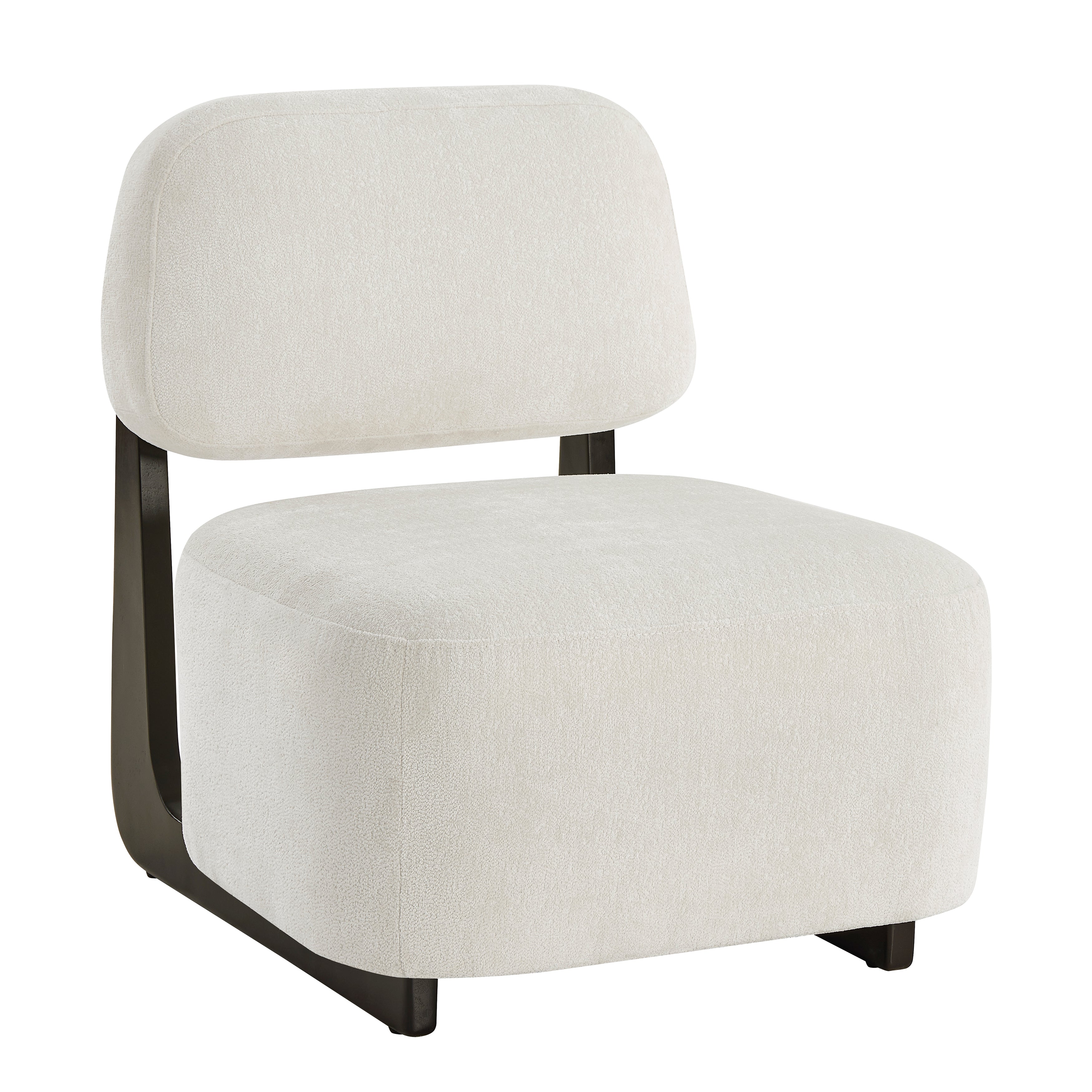 Solara Modern Accent Chair with Solid Wood Frame - Roundhill Furniture - Stylish Living Room Seating for Home & Office Decor