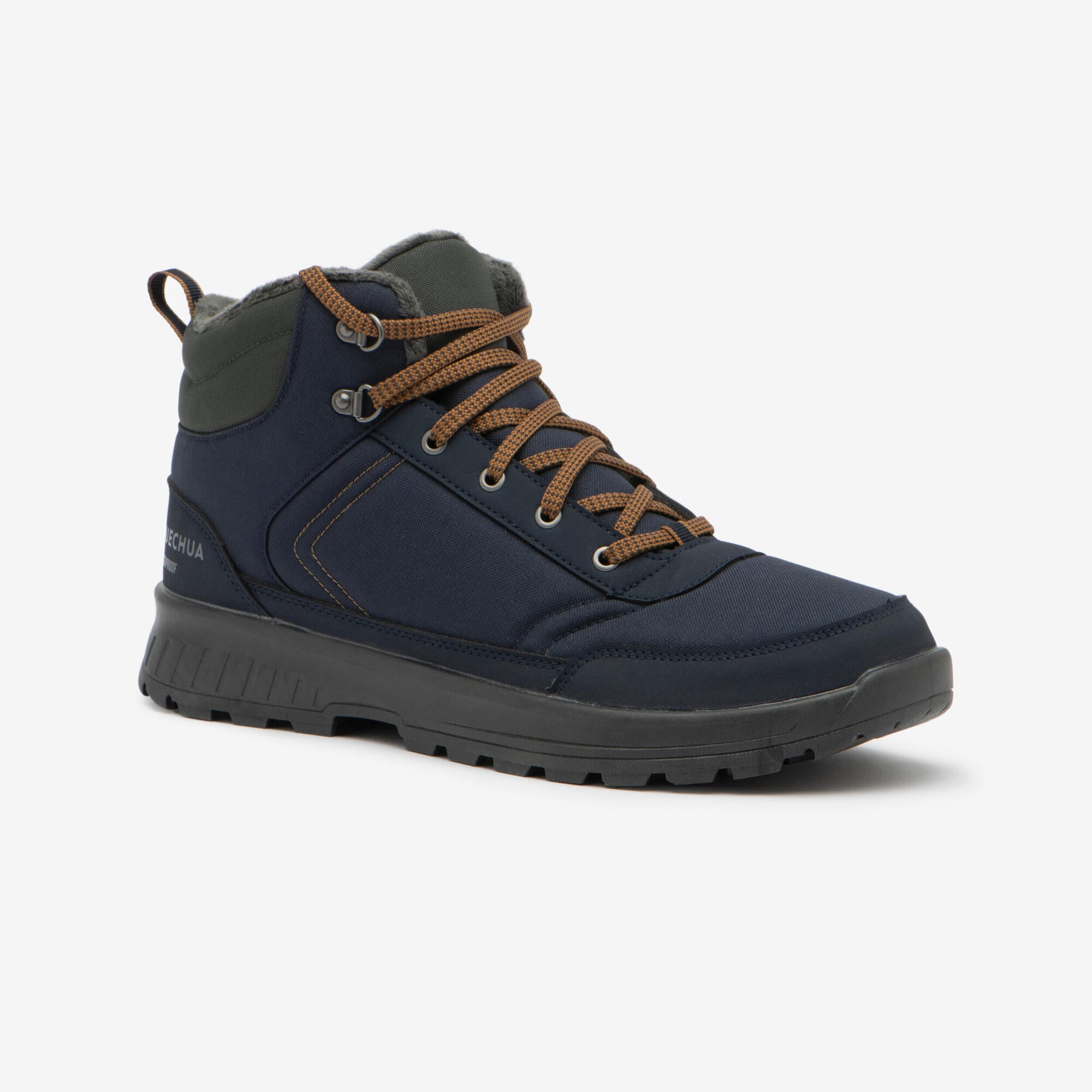 Quechua SH100 Mid Waterproof Hiking Boots for Men - Lightweight & Durable Outdoor Shoes for Trekking, Camping & Trail Adventures
