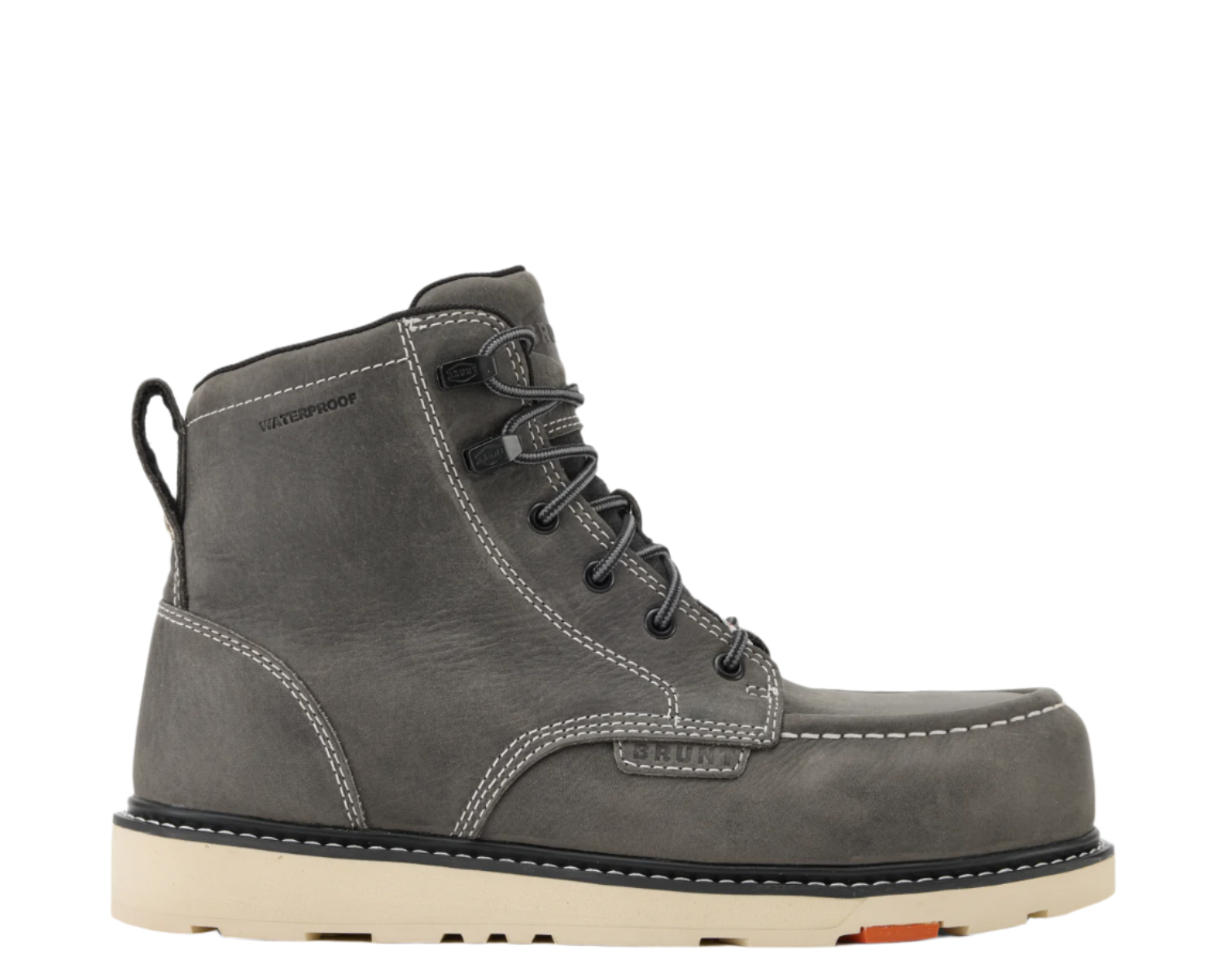 Limited Edition Marin 6” Waterproof Soft Toe Work Boots in Grey - Durable Safety Shoes for Construction & Outdoor Work