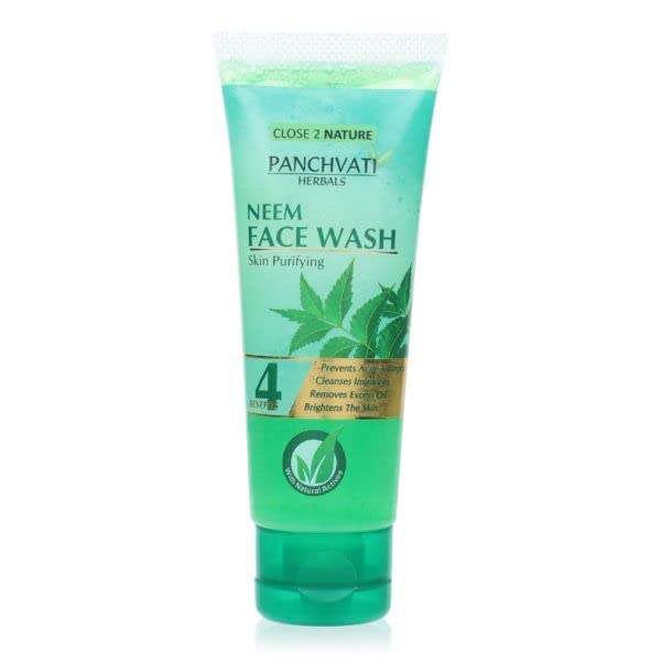 Panchvati Herbals Aloe Vera & Neem Face Wash Combo (60ml x 2) - Natural Cleansing for Acne & Glowing Skin - Perfect for Daily Skincare Routine