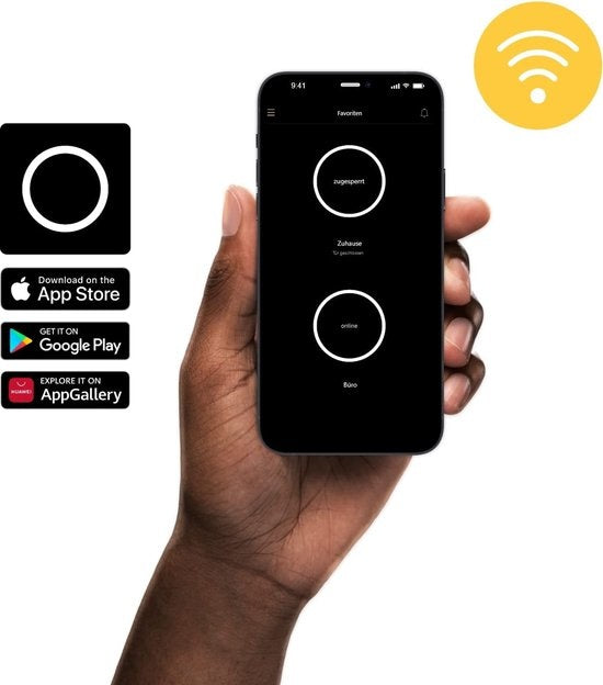 Smart Door Sensor (White) - Wireless Home Security Alarm System for Doors & Windows, Perfect for Home, Office & Apartment Safety