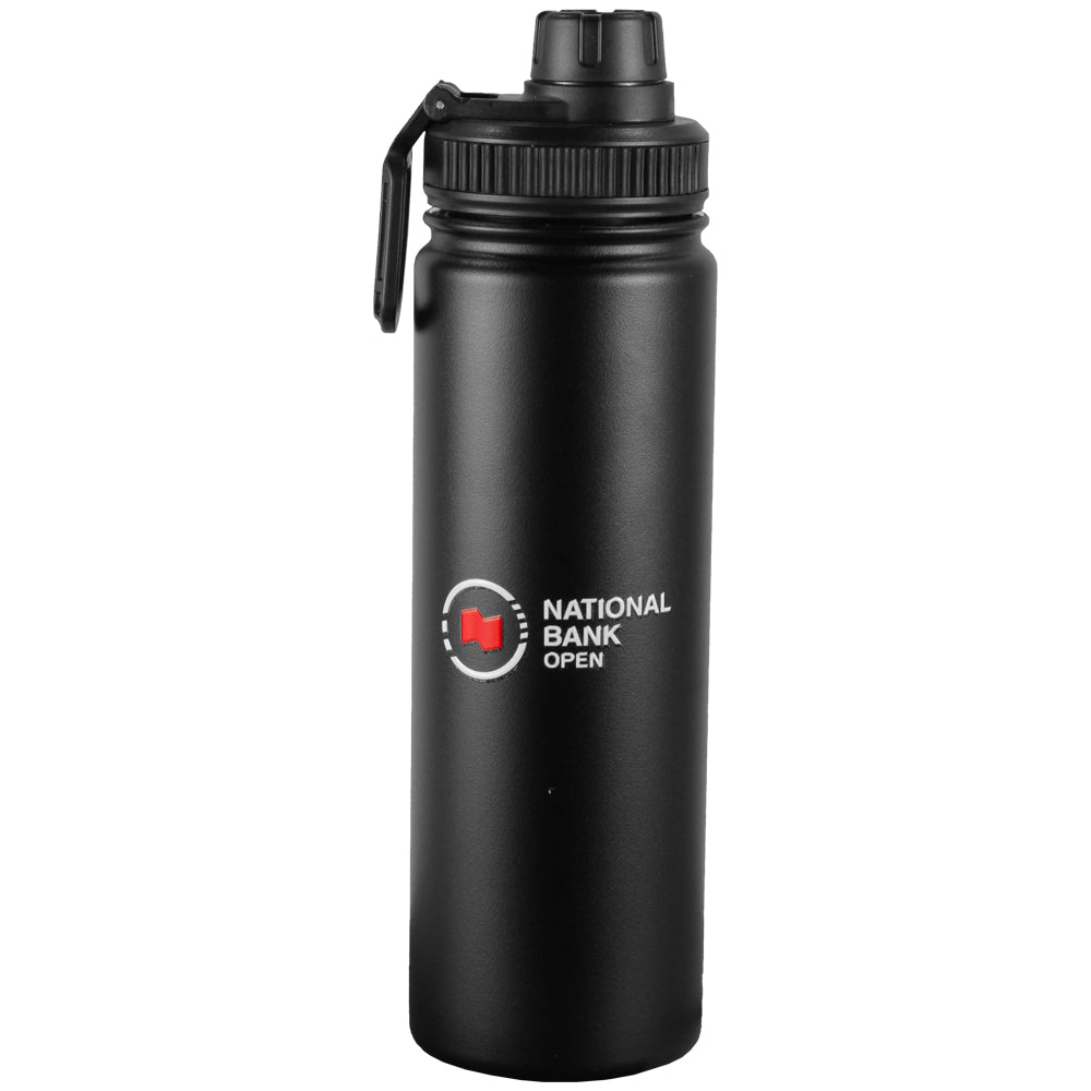 Premium NBO Toronto Namaka 21oz Insulated Water Bottle - Leakproof, BPA-Free Stainless Steel Vacuum Flask for Gym, Hiking & Outdoor Adventures (Black)