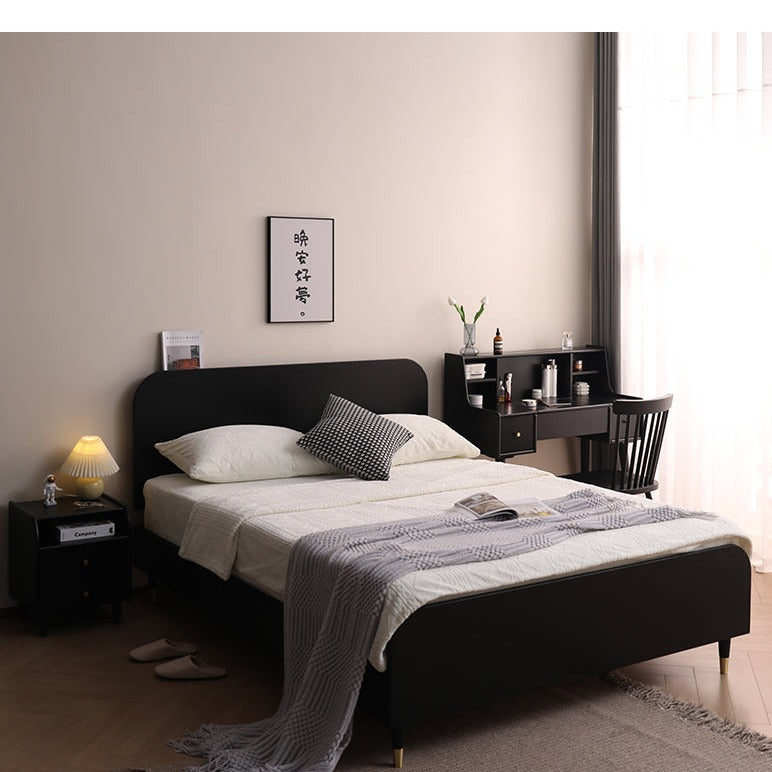 ISABEL TOKYO Japanese Scandinavian Dresser Vanity Table with Mirror - Walnut, Black, White & Gray Colors - Perfect for Bedroom, Dressing Room & Makeup Studio