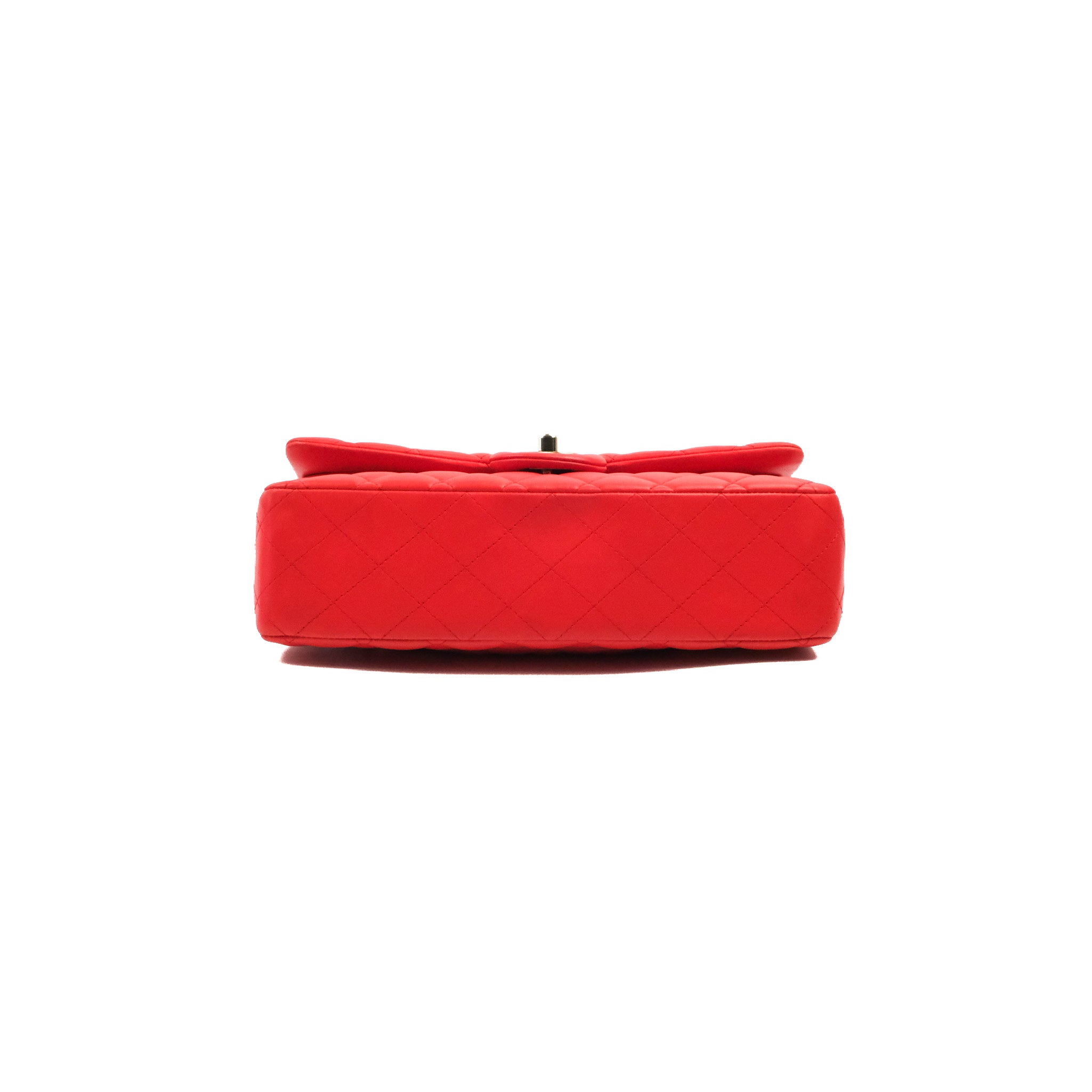 Chanel Classic Medium Double Flap Bag - Red Lambskin Leather with Gold Hardware | Luxury Designer Handbag for Women, Perfect for Parties, Weddings & Everyday Elegance