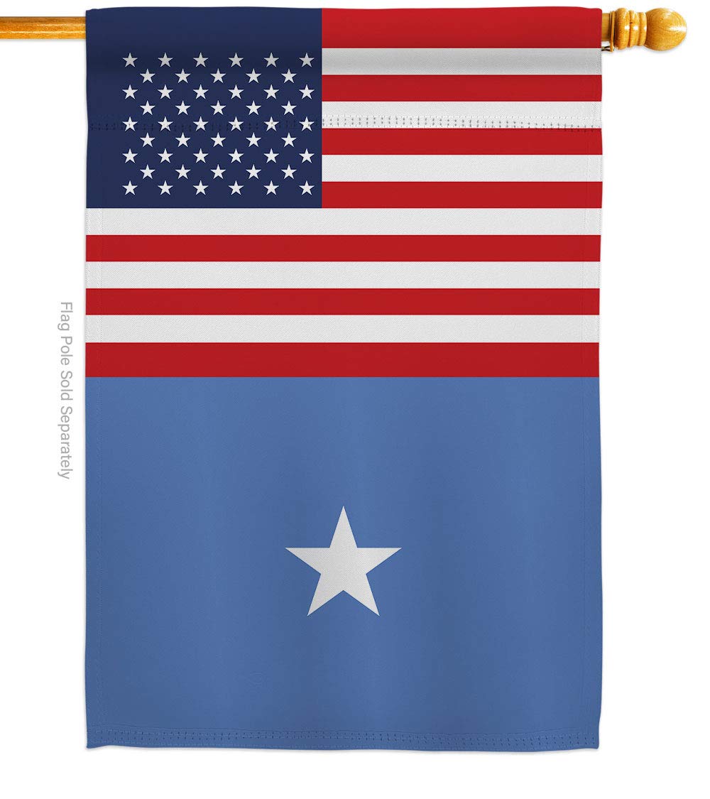Americana Home & Garden Somalia US Friendship House Flag - Double-Sided Decorative Banner for Yard, Garden & International Events - Made in USA - Perfect for Patriotic Displays, Cultural Celebrations & Diplomatic Gifts