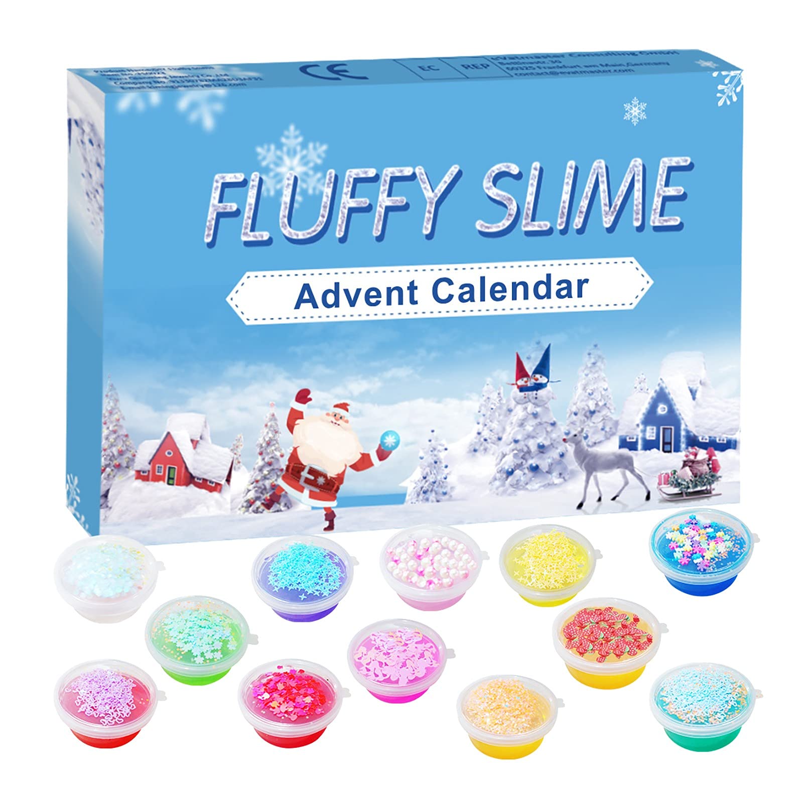 24-Piece Christmas Countdown Advent Calendar with Foam Numbers - Fun Educational Gift for Kids, Classroom Timer & Holiday Activity Set for Home & School