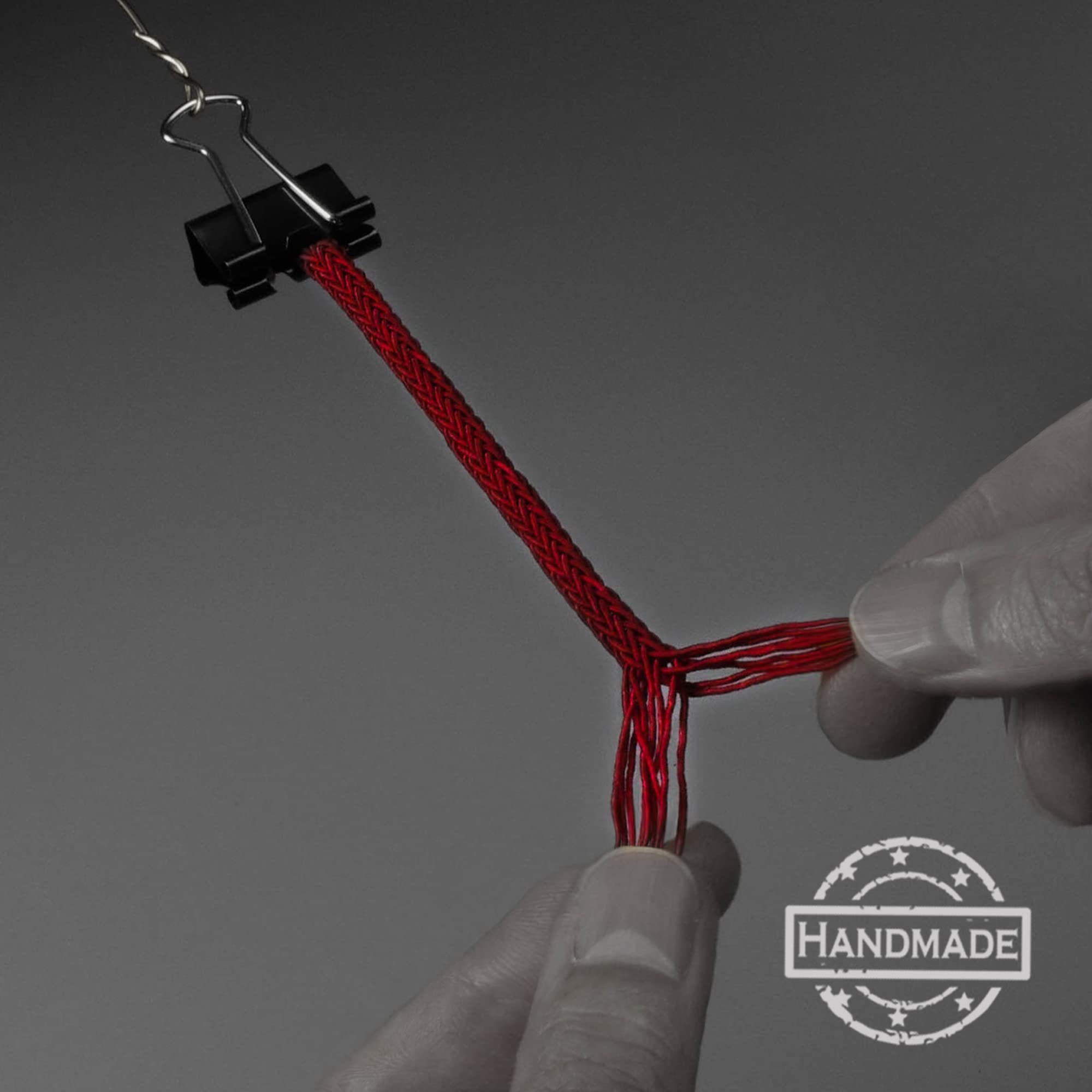 Fashionable Cane Wrist Strap for Walking Stick - Secure & Comfortable Hand Strap (Pack of 2, Red) - Ideal for Elderly Support, Hiking & Mobility Assistance