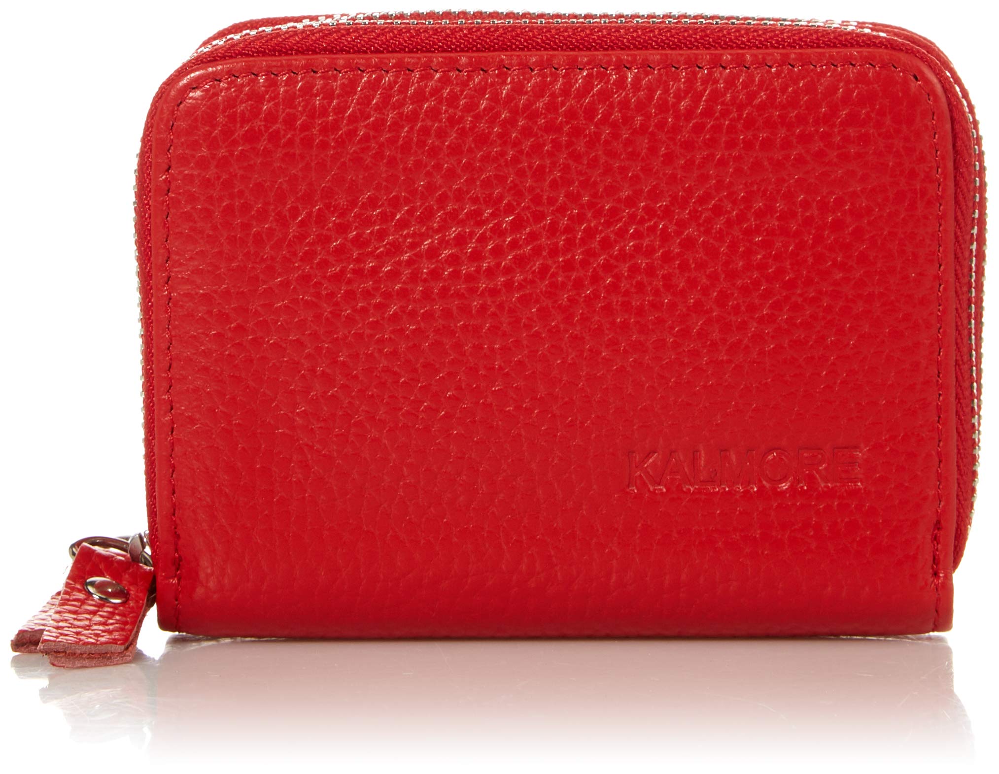 KALMOR Women's Leather RFID Blocking Wallet with Double Zipper & Coin Pocket - Stylish & Secure for Travel, Shopping & Everyday Use