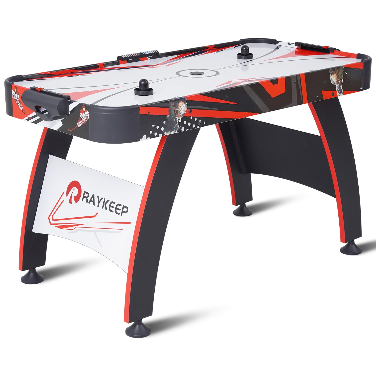 Air Hockey Table for Home & Game Room - 2 Player Indoor Arcade Game with 2 Pucks, 2 Pushers, LED Scoreboard & Powerful 12V Motor - Fun for Kids & Adults - Perfect for Family Game Nights, Parties & Office Entertainment