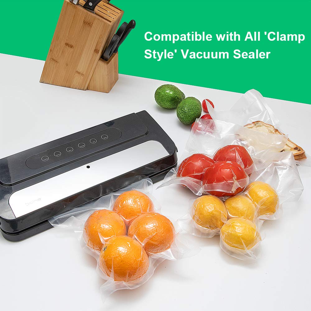 BPA-Free 4mil 100 Quart Size 8x12 Inch Heavy Duty Vacuum Sealer Food Storage Bags - Ideal for Sous Vide Cooking, Meal Prep & Long-Term Food Preservation
