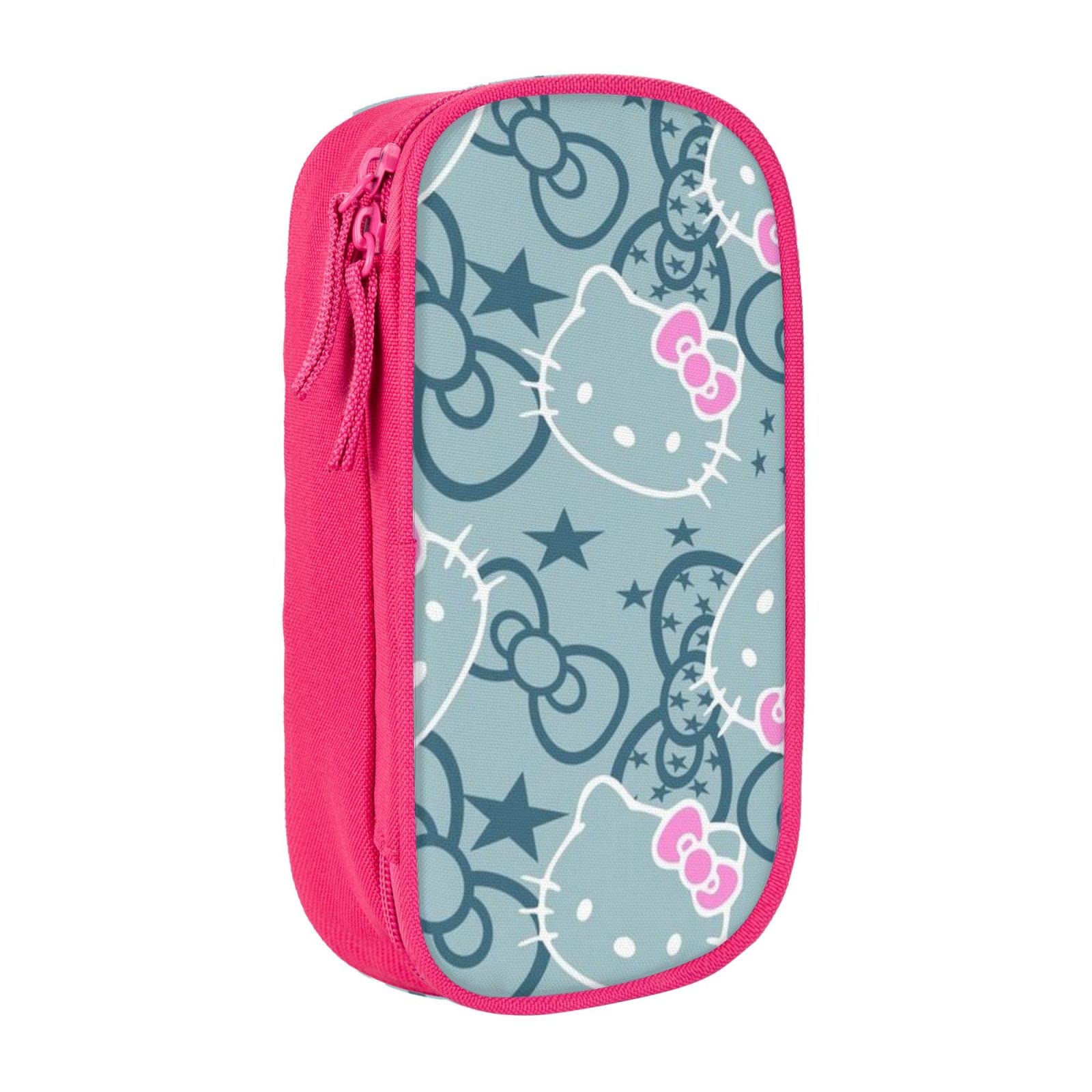 Cute Cat Cartoon Pencil Case for Women & Girls - School Stationery Organizer & Cosmetic Storage Bag | Perfect for School, Office, Travel & Makeup Accessories