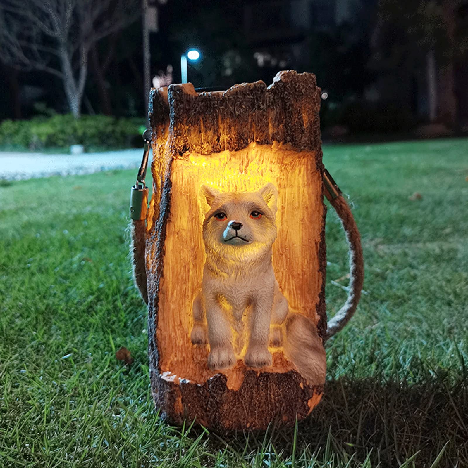 RIKLRQC Solar Powered Outdoor Hanging Lantern - Waterproof LED Solar Garden Lights for Lawns, Patios, Pathways - Perfect for Backyard, Garden Decor, Camping & Outdoor Parties