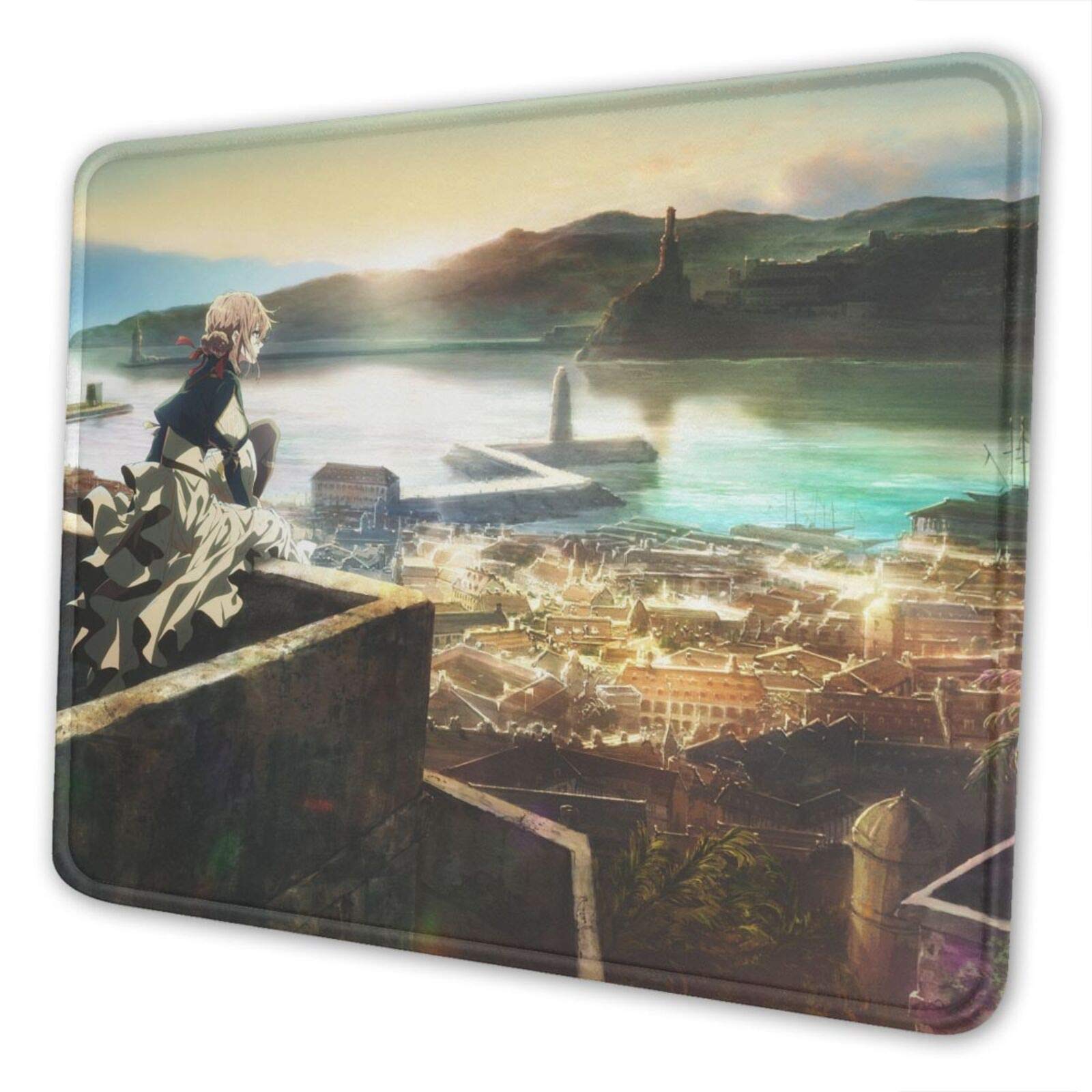 MTTZ Violet Evergarden Anime Gaming Mouse Pad - 8x10 Inch Non-Slip Rubber Base Cute Small Mousepad for PC, Laptop, Office & Home Use
