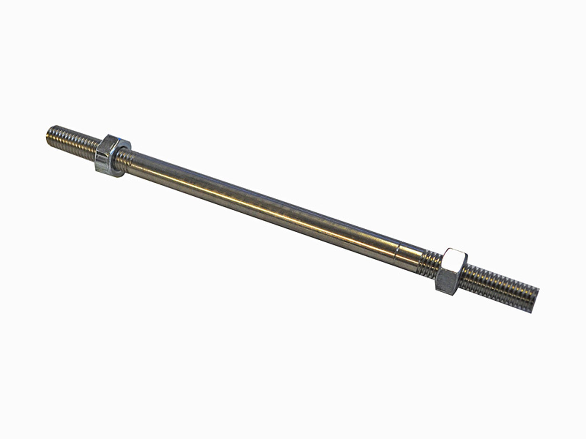 130mm Stainless Steel Male Shift Rod with Free Flow Nuts (05 0742B) - Perfect for Motorcycle Gearbox Repair and Performance Upgrades