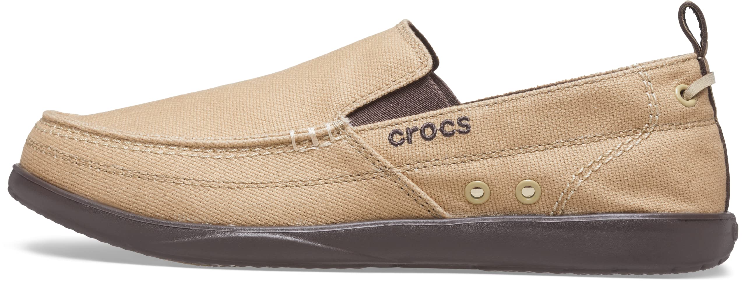 Crocs Men's Walu Slip-On Loafers - Comfortable Casual Walking Shoes for Men | Lightweight & Slip-Resistant | Perfect for Work, Travel & Everyday Wear
