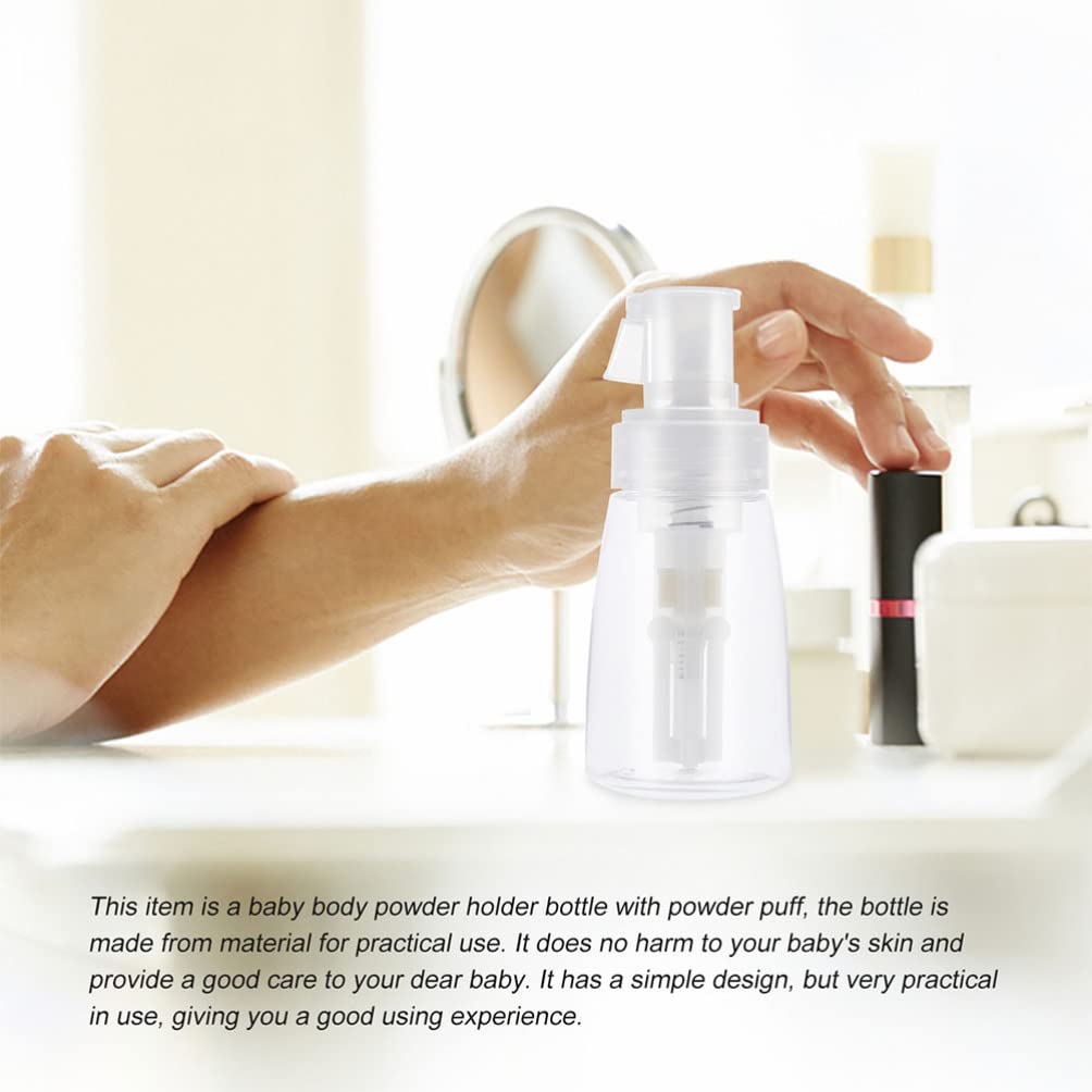 ARTIBETTER 2PCS Empty Powder Bottles - Travel Cosmetic & Barber Powder Spray Containers | Plastic Refillable Bottles for Baby Powder, Hair Styling & Salon Use | Perfect for Home, Salon & Travel