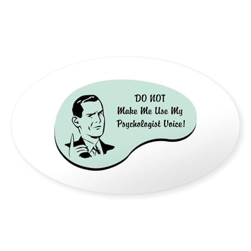Clear - Psychologist Voice Oval Sticker