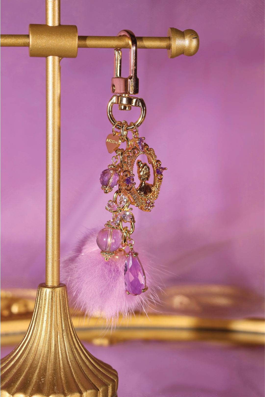 Mystic Glow Sweet Dreams Bag Charm - Cute Keychain Accessory for Handbags, Backpacks & Luggage | Perfect Gift for Friends & Travel Enthusiasts