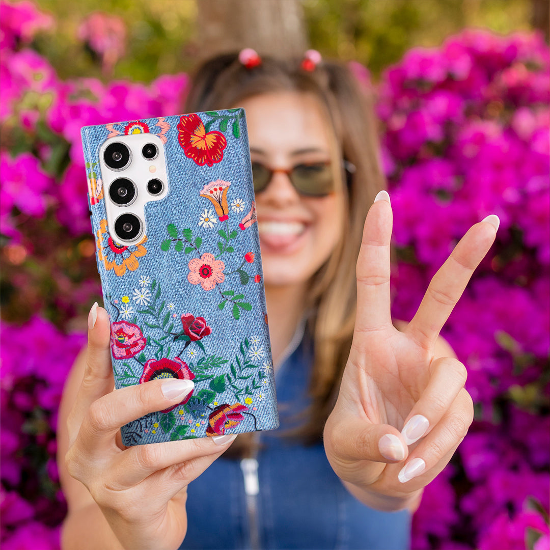 Stylish Floral Samsung Phone Case - Trendy Protective Cover for Samsung Galaxy [Model] - Perfect for Everyday Use, Work & Travel
