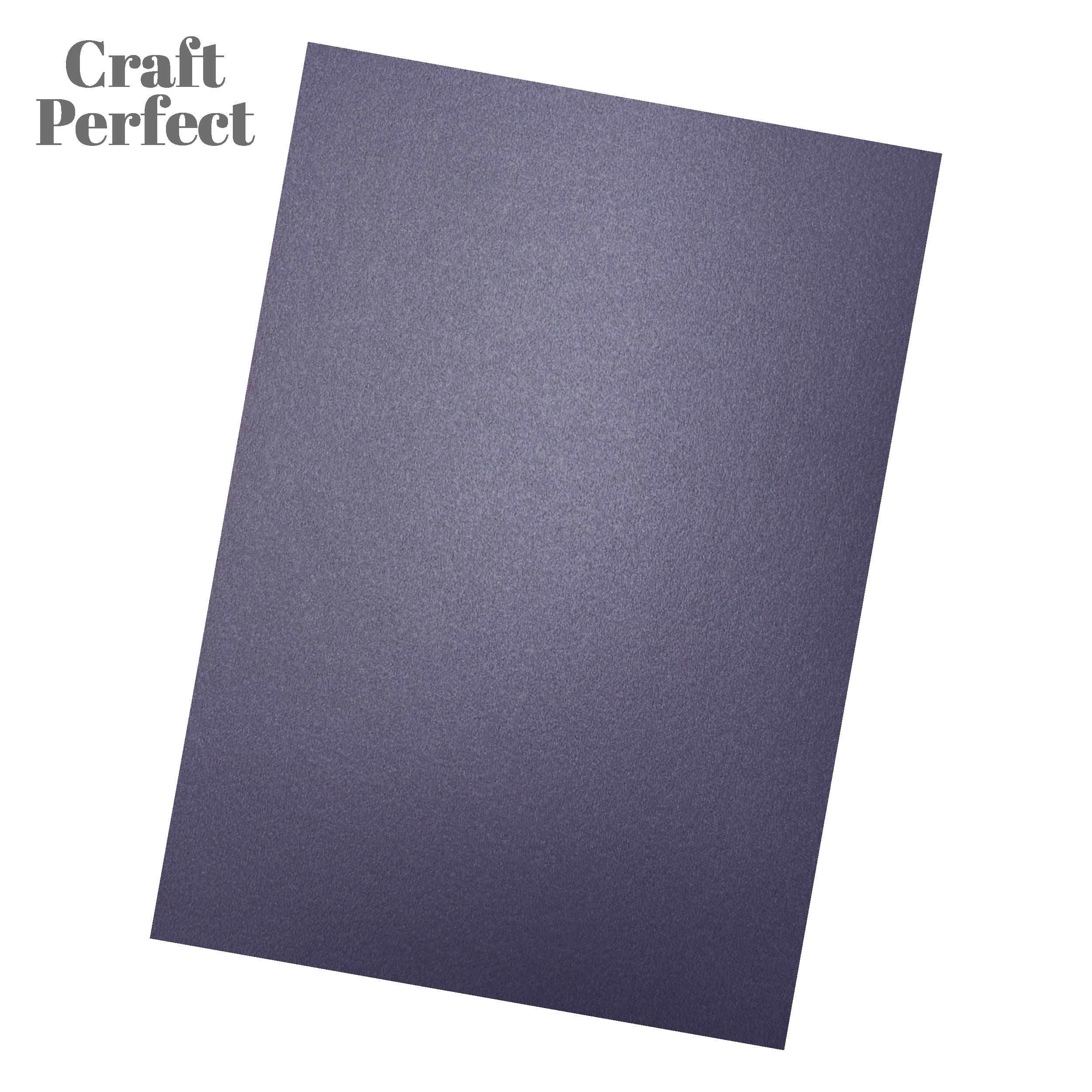 Pearlescent Navy Blue A4 Cardstock (5 Sheets/Pack) - Premium Shimmer Paper for Scrapbooking, Invitations & DIY Crafts
